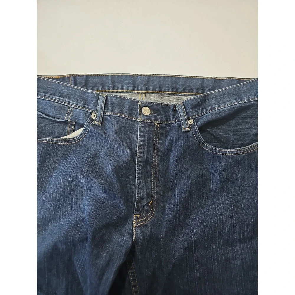 Levi's 559 Relaxed Straight Jeans Men's 38x34 Dark Wash Denim Blue